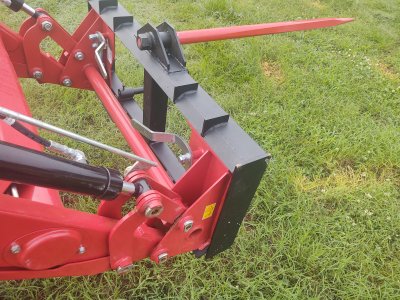 3 Point Hay Bale Spear Trailer Hitch Receiver Cat 1 Tractor W